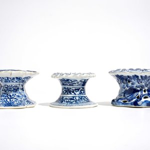 Three Chinese blue and white salts, Kangxi — photo 4