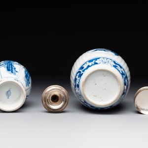 Three Chinese blue and white vases, Kangxi — photo 6