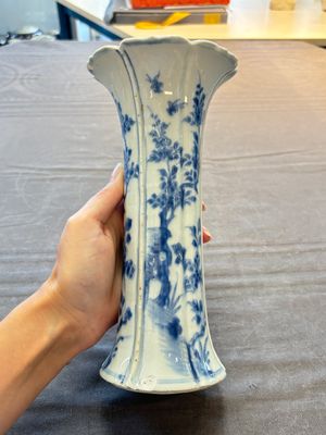 Three Chinese blue and white vases, Kangxi — 照片 14