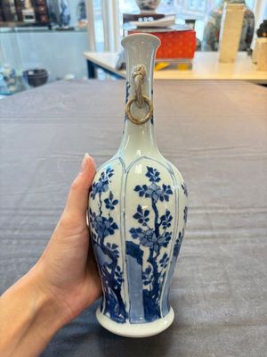 Three Chinese blue and white vases, Kangxi — 照片 8