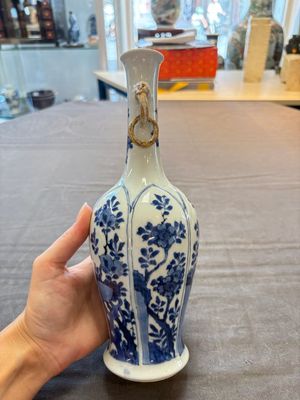 Three Chinese blue and white vases, Kangxi — 照片 10