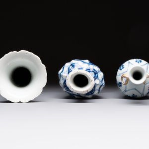 Three Chinese blue and white vases, Kangxi — 照片 5