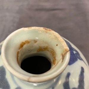 Three Chinese blue and white vases, Ming — 照片 12