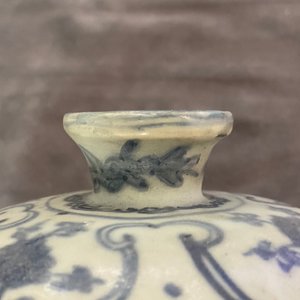 Three Chinese blue and white vases, Ming — 照片 16