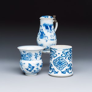 Three Chinese blue and white wares — photo 1
