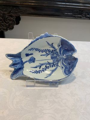 Three Chinese blue, white and copper-red ko-sometsuke pieces for the Japanese market, Tianqi — photo 13