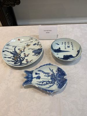 Three Chinese blue, white and copper-red ko-sometsuke wares for the Japanese market, Tianqi — foto 1