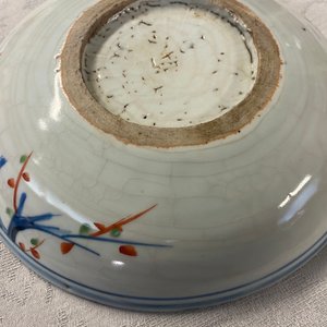 Three Chinese blue, white, copper red and wucai ko-sometsuke plates for the Japanese market, Tianqi/Chongzhen — photo 15