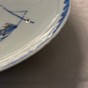 Three Chinese blue, white, copper red and wucai ko-sometsuke plates for the Japanese market, Tianqi/Chongzhen — photo 8