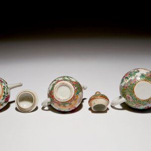 Three Chinese Canton teapots, 19th C. — 照片 7