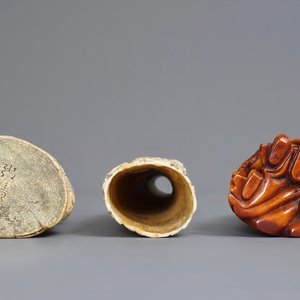 Three Chinese carved ivory 'immortal' figures, ca. 1900 — 照片 5