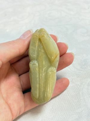 Three Chinese celadon jade carvings, 19/20th C. — 照片 10