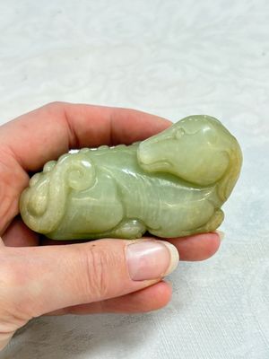 Three Chinese celadon jade carvings, 19/20th C. — photo 5