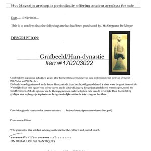 Three Chinese cold painted pottery figures of ladies, Han — foto 20