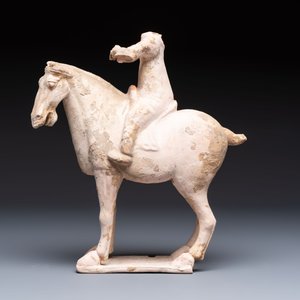Three Chinese cold painted pottery figures, Sui/Ming — 照片 9