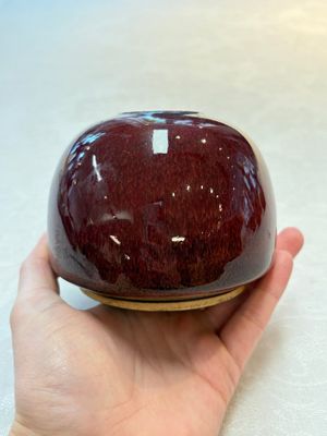 Three Chinese copper-red-glazed water pots, Kangxi mark, 19th C. — photo 15