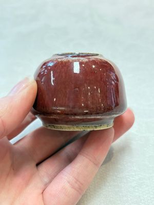 Three Chinese copper-red-glazed water pots, Kangxi mark, 19th C. — photo 4