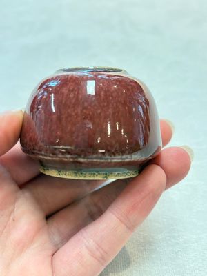 Three Chinese copper-red-glazed water pots, Kangxi mark, 19th C. — photo 5