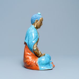 Three Chinese enamelled and gilt figures of Bodhisattva, Qianlong/Jiaqing — photo 14