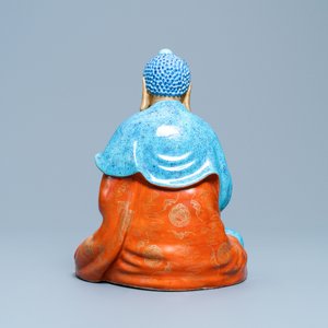 Three Chinese enamelled and gilt figures of Bodhisattva, Qianlong/Jiaqing — photo 15