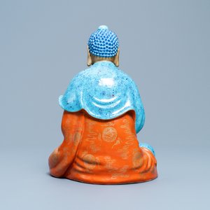 Three Chinese enamelled and gilt figures of Bodhisattva, Qianlong/Jiaqing — photo 10