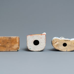 Three Chinese famille rose and verte figures, 19/20th c. — photo 6