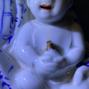 Three Chinese famille rose and verte figures, 19/20th c. — photo 10