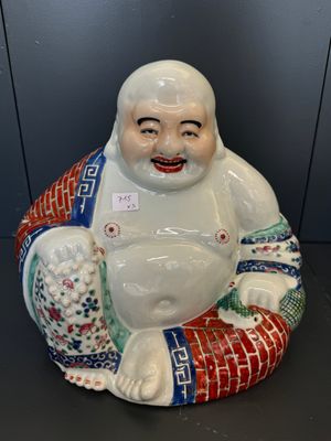 Three Chinese famille rose Buddhas, Zhu Mao Ji Zao 朱茂記造 mark, Republic — foto 8