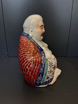 Three Chinese famille rose Buddhas, Zhu Mao Ji Zao 朱茂記造 mark, Republic — foto 10