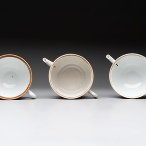 Three Chinese famille rose covered teapots and a warming bowl, Tongzhi, Guangxu and Lü Zhi Xiang Zhi 呂芷薌製 marks, 19th C. — foto 13