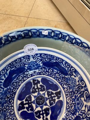 Three Chinese famille rose dishes and two bowls, Qianlong and later — photo 16