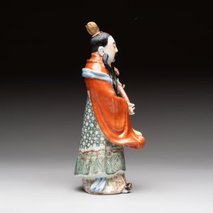 Three Chinese famille rose figures, Cai Yong Xin Zao 蔡永新造 mark, 19/20th C. — photo 5