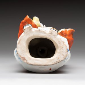 Three Chinese famille rose figures, Cai Yong Xin Zao 蔡永新造 mark, 19/20th C. — photo 7