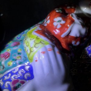 Three Chinese famille rose figures of immortals, 19th C. — photo 19