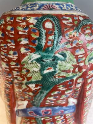 Three Chinese famille rose figures of star gods, seal marks, 19/20th C. — foto 17