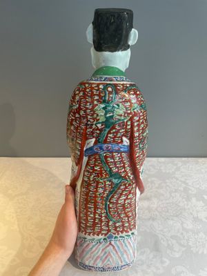 Three Chinese famille rose figures of star gods, seal marks, 19/20th C. — foto 18