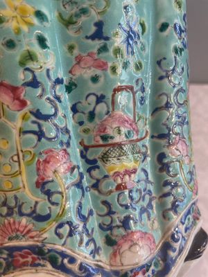 Three Chinese famille rose figures of star gods, seal marks, 19/20th C. — foto 29