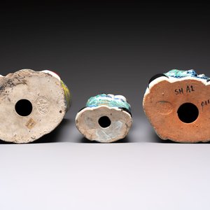 Three Chinese famille rose figures of the star gods, Mao Ji Sheng 茂記生 and You Long Sheng 游隆盛 mark, 19/20th C. — photo 7