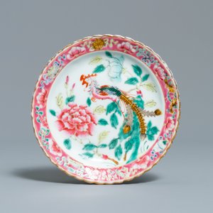 Three Chinese famille rose plates for the Straits or Peranakan market, 19th C. — photo 6