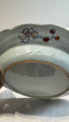 Three Chinese famille rose 'tobacco leaf' plates, Qianlong — photo 20