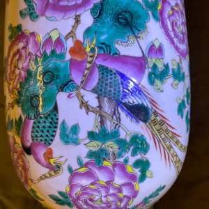 Three Chinese famille rose vases, 19th C. — photo 42