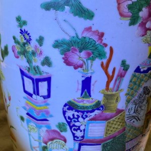 Three Chinese famille rose vases, 19th C. — photo 44