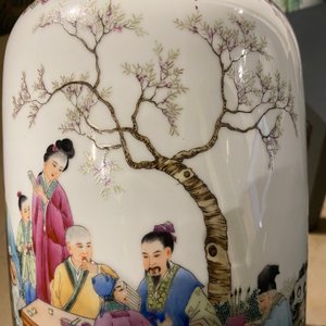 Three Chinese famille rose vases, Qianlong marks, Republic — photo 16