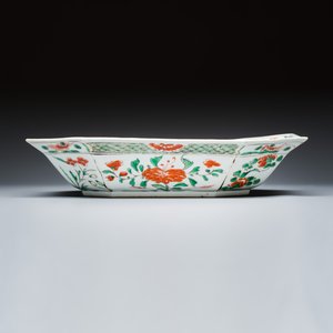 Three Chinese famille verte 'Birds among Blossoming Branches' basins — foto 12