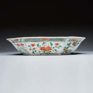 Three Chinese famille verte 'Birds among Blossoming Branches' basins — foto 18