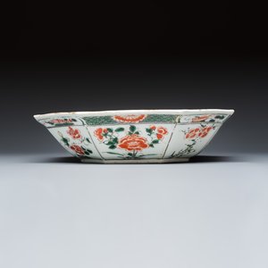 Three Chinese famille verte 'Birds among Blossoming Branches' basins — foto 5