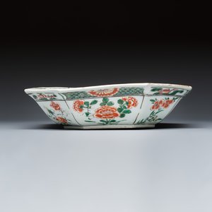 Three Chinese famille verte 'Birds among Blossoming Branches' basins — foto 7