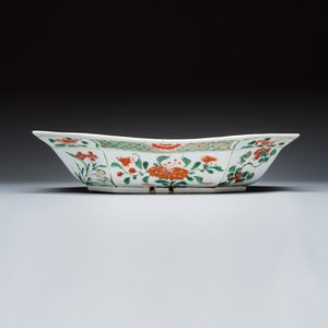 Three Chinese famille verte 'Birds among Blossoming Branches' basins — foto 10