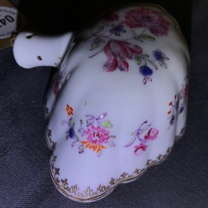 Three Chinese famille verte, rose and blue and white knife handles and two ladles, Kangxi/Qianlong — 照片 9