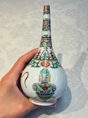 Three Chinese famille verte rosewater sprinklers, Kangxi — foto 14